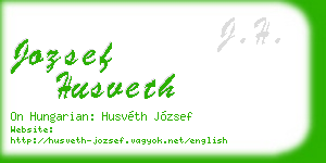 jozsef husveth business card